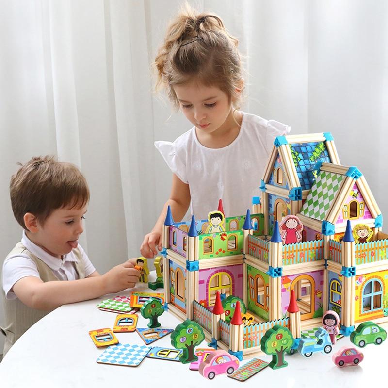 WoodPixl 3D Wooden DIY Dollhouse Puzzle Creative Game Assembly Toy for Kids 265-268 pieces