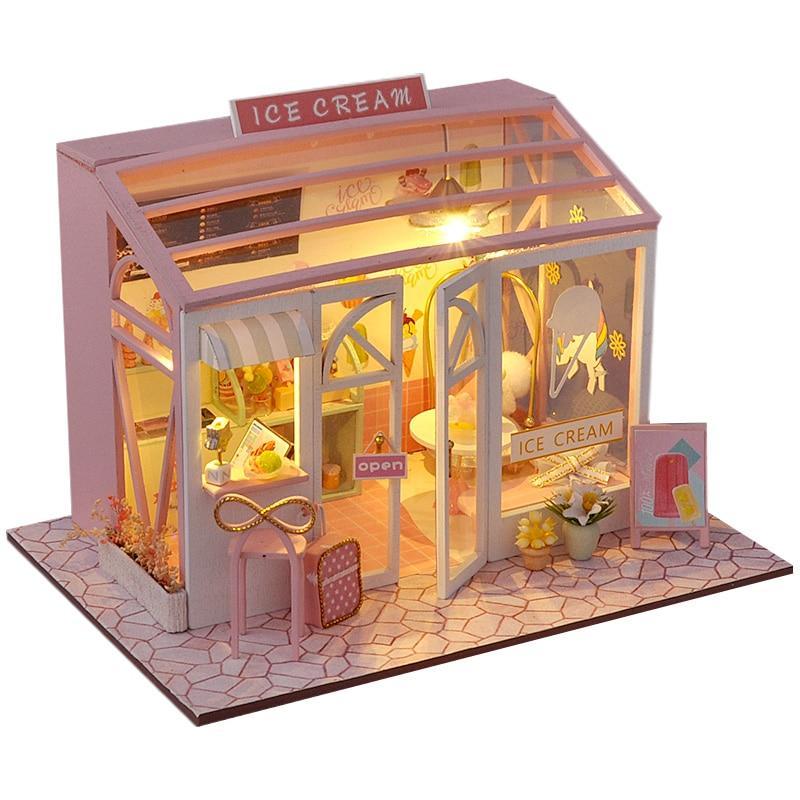 WoodPixl 3D Wooden DIY Shop House Puzzle Creative Game Assembly With Furniture 232 pieces