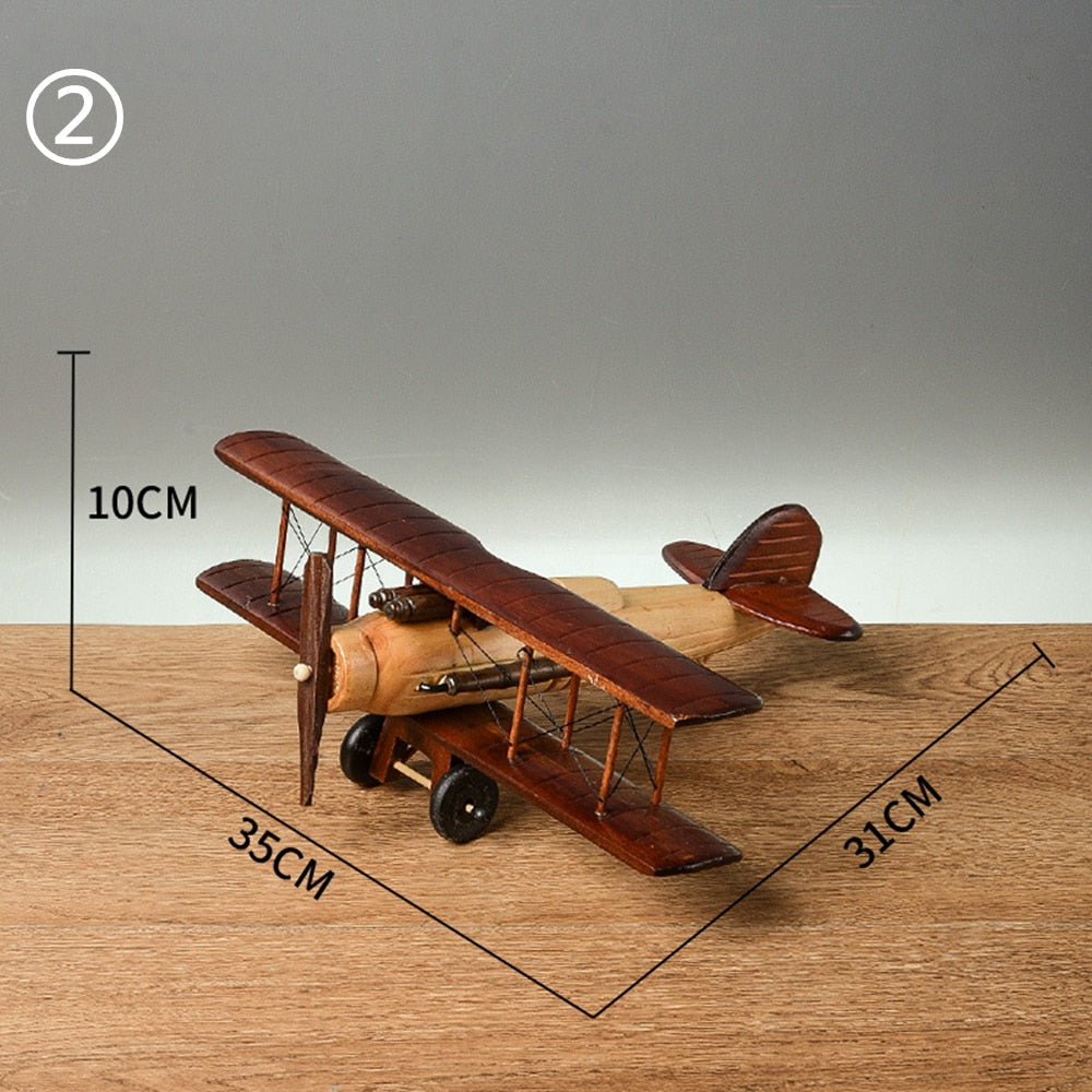 WoodPixl Creative Wooden Art Decoration Handmade Carving Fighter (Aircraft) UGUNTER Series - 35 cm