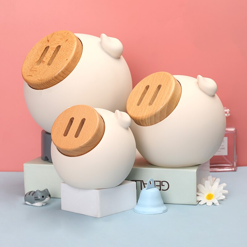 WoodPixl Wooden Piggy Bank Creative Money Box For Boys and Girls Children Can Be Saved